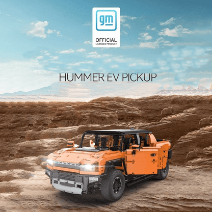 Trilumity Motorized Building Block Set: Remote Controlled Hummer Ev Truck (3756-Piece)
