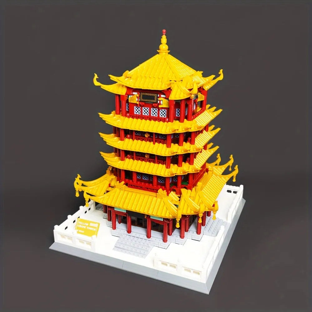 Wange Building Block Set: China Yellow Crane Tower 6214