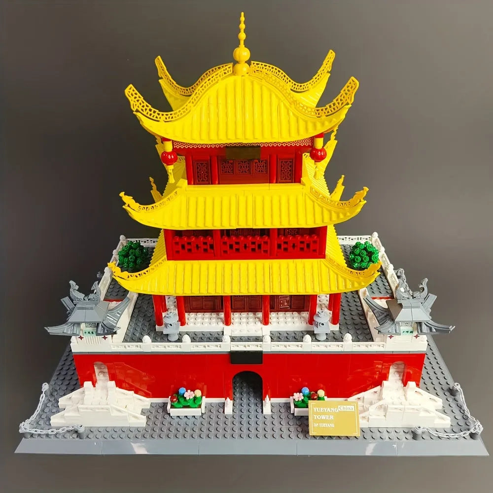 Wange MOC Building Block Set: China Yueyang Tower, Model 7211