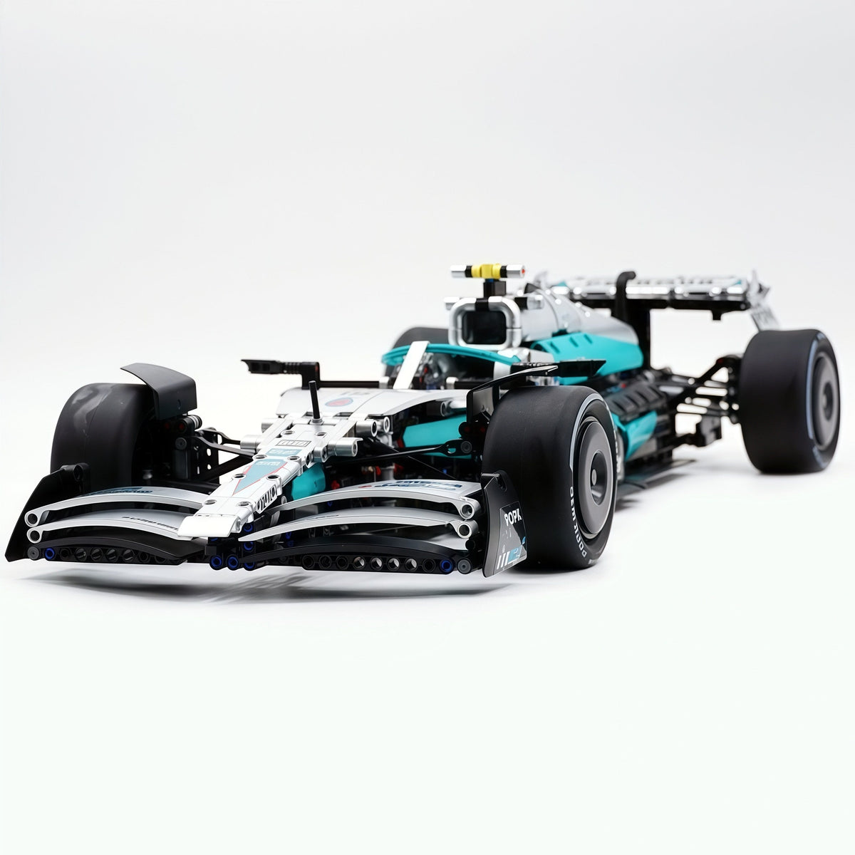 Trilumity Building Block Set: 1:8 Mercedes-Benz Abu Dhabi W15 F1 Racing Car (1936-Piece)