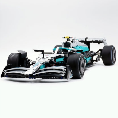 Trilumity Building Block Set: 1:8 Mercedes-Benz Abu Dhabi W15 F1 Racing Car (1936-Piece)
