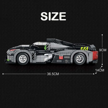 Reobrix MOC Building Block Set: PEUGEOT 9X8 Hybrid Racing Car, Model RE11031