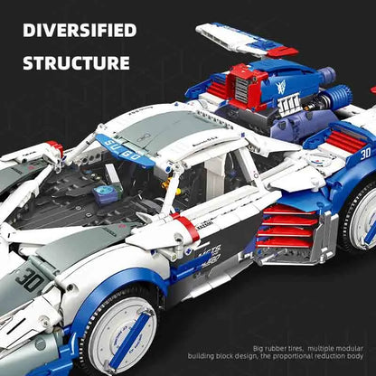 JieStar MOC Motorized Building Block Set: SUGO Asurada GSX Sports Car, Model 92033