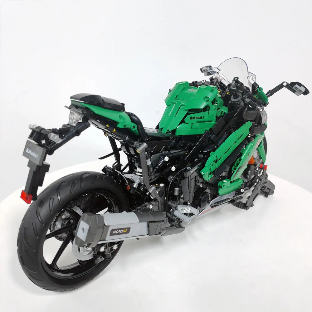 JieStar MOC Building Block Set: Kawasaki NINJA 1000SX Motorcycle, Model 58053