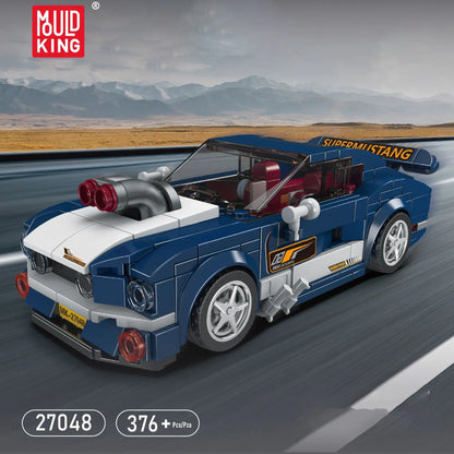 Mould King Building Block Set: Mini Mustang 1967 Speed Champions Car, Model K27048