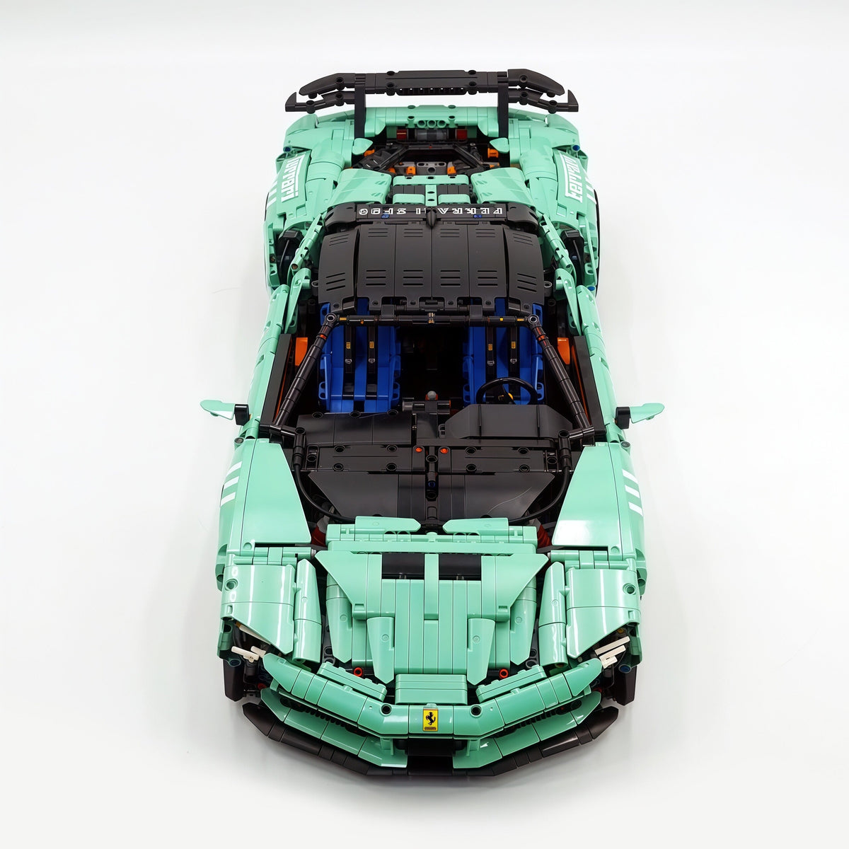 Trilumity Motorized Building Block Set: 1:8 Xx Track Hybrid Baked Enamel Mint Green Limited Color, The Ultimate Supercar, More Than 12 Features