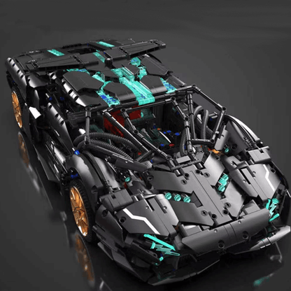 Trilumity Building Block Set: 1:8 Lamborghini Italian V8 Concept Supercar Set (3520-Piece)