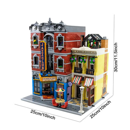 MOC Building Block Set: Jazz Club and Pizzeria, Model 56888