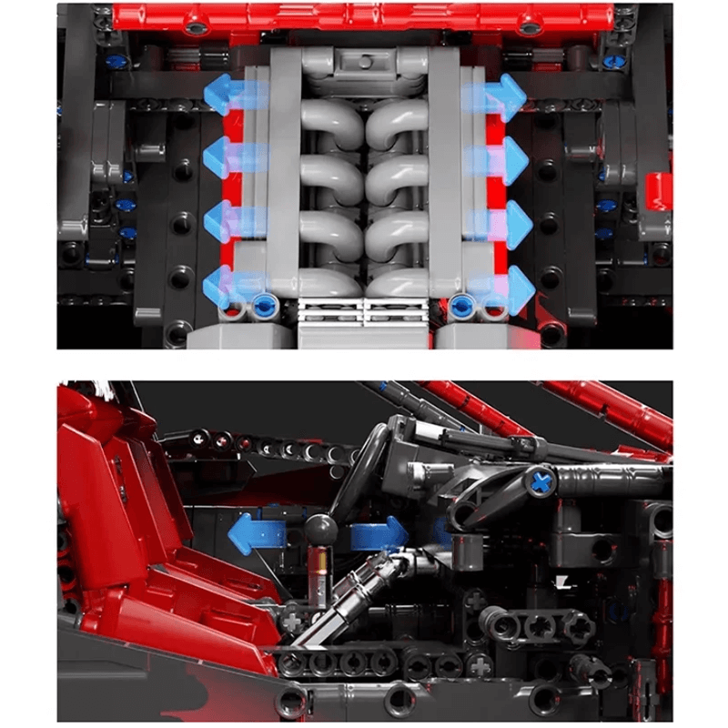 Trilumity Building Block Set: 1:8 The Ultimate 80s Turbo Icon Supercar (4026-Piece)