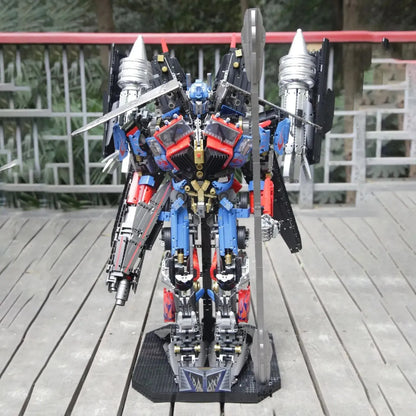 MOC Building Block Set: DJ Rambo Man Mecha Transformer Robot, Model V5006