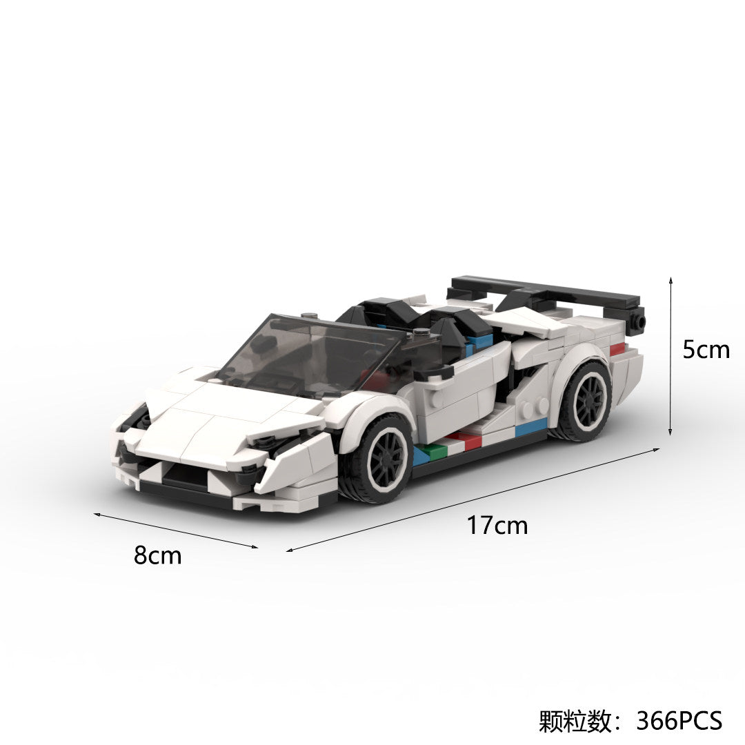 Trilumity MOC Building Block Set: 1:24 Supercar (300+-Piece) | MOC Building Set