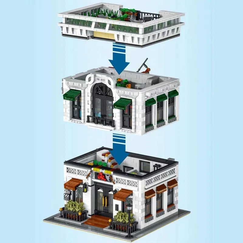 UG MOC Building Block Set: Seafood Restaurant, Model 10203