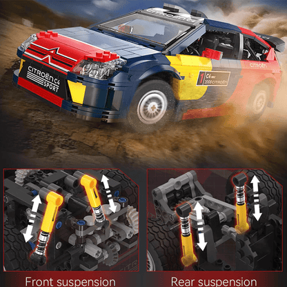 Trilumity Motorized Building Block Set: Remote Controlled 2008 Citroën C4 Wrc (1550+-Piece)