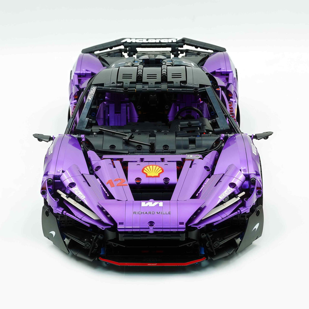 Trilumity Motorized Building Block Set: 1:8 The Ultimate British Woking Hypercar | Pearlescent Purple Custom Edition | Shipped in Original Gift Box