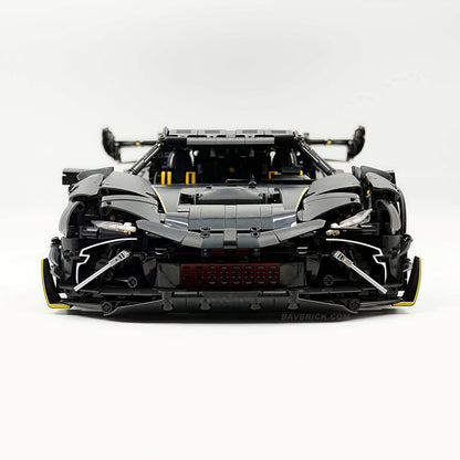 Trilumity Motorized Building Block Set: 1:8 The Ultimate Track-Built Ferrari 296 Supercar (3729-Piece)