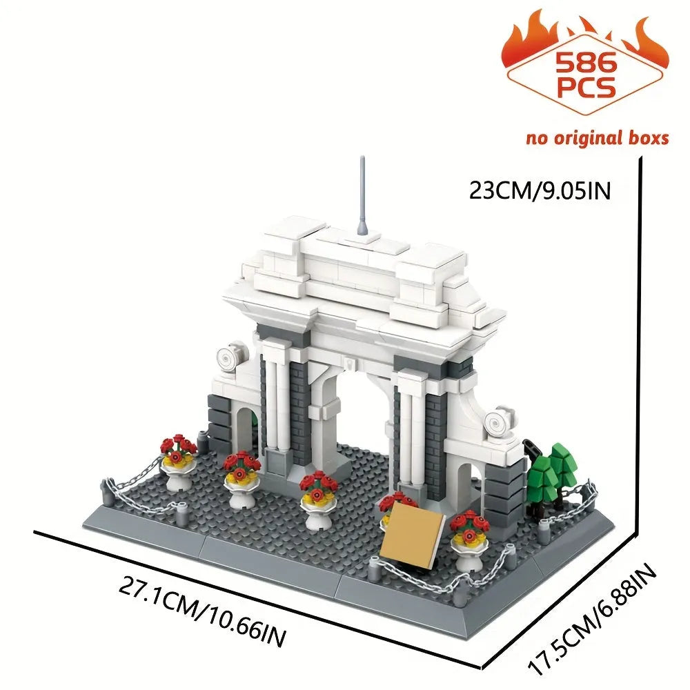 Wange Building Block Set: China Beijing Tsinghua Campus, Model 4223