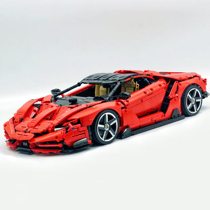 Trilumity Building Block Set: 1:8 Italian Bull Centenary Edition | Red Special Edition (3874-Piece)