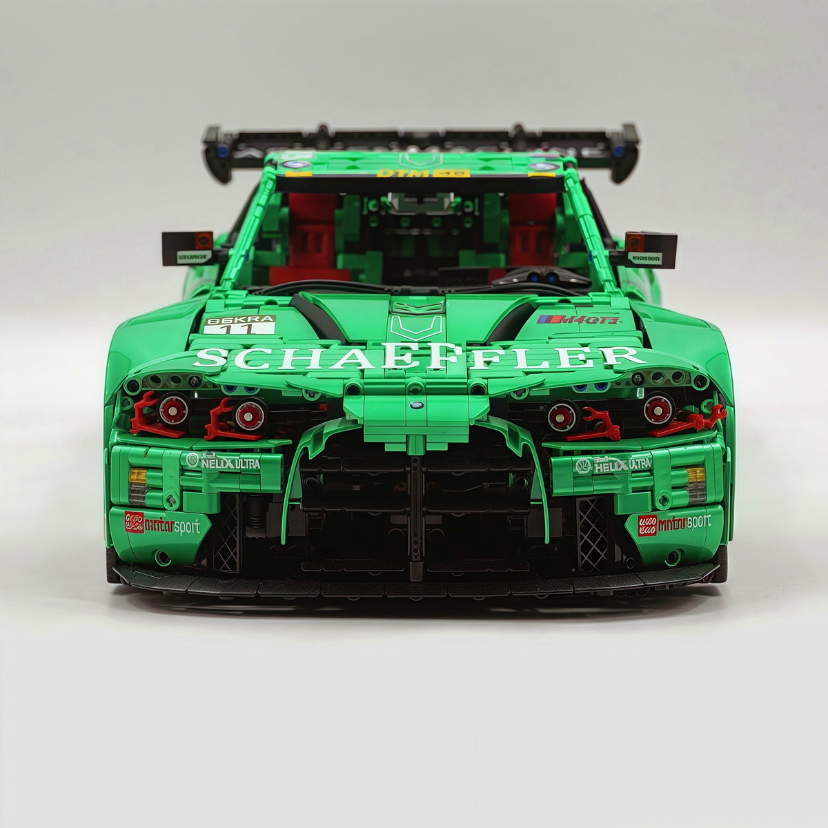 Trilumity Building Block Set: 1: 8 BMW M4 GT3 Building Set, Fully Detailed Simulation, Isle of Man Green Custom Edition (4556Piece)