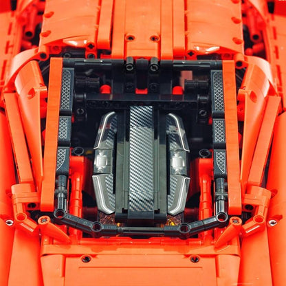 Trilumity Building Block Set: 1:8 Rosso Edition Italian Red Hypercar (4301Piece)