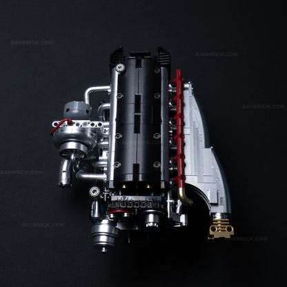 Trilumity Building Block Set: 2Jz-Gte Engine | Single Turbo Japanese Inline 6 Engine(974Piece)
