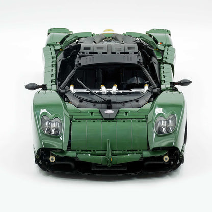 Trilumity Building Block Set: 1:8 Pagani Utopia Custom Avocado Green Paint – The Ultimate V12 Italian Hypercar (4688-Piece)