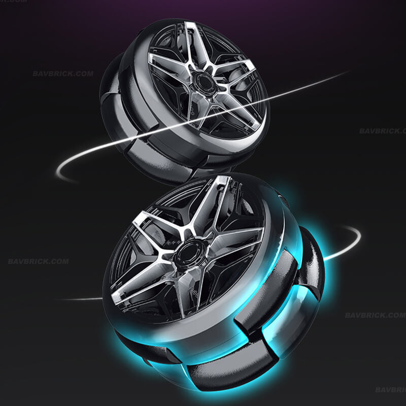 Trilumity Building Block Set: 1:10 Drifting Edition Italian Bull L539 Lightning Hybrid | Remote Controlled Drifting Italian Bull | Metallic Purple