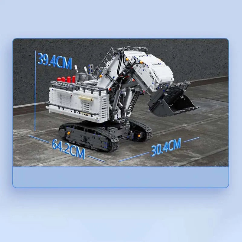 Mould King MOC Motorized Building Block Set: Liebherr R9800 Excavator, Model K17048