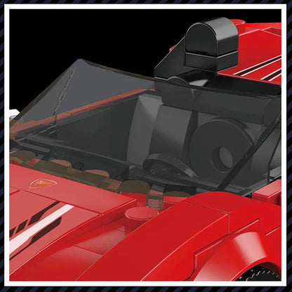 Mould King Building Block Set: Mini Ferrari F8 Speed Champions Racers, Model K27041