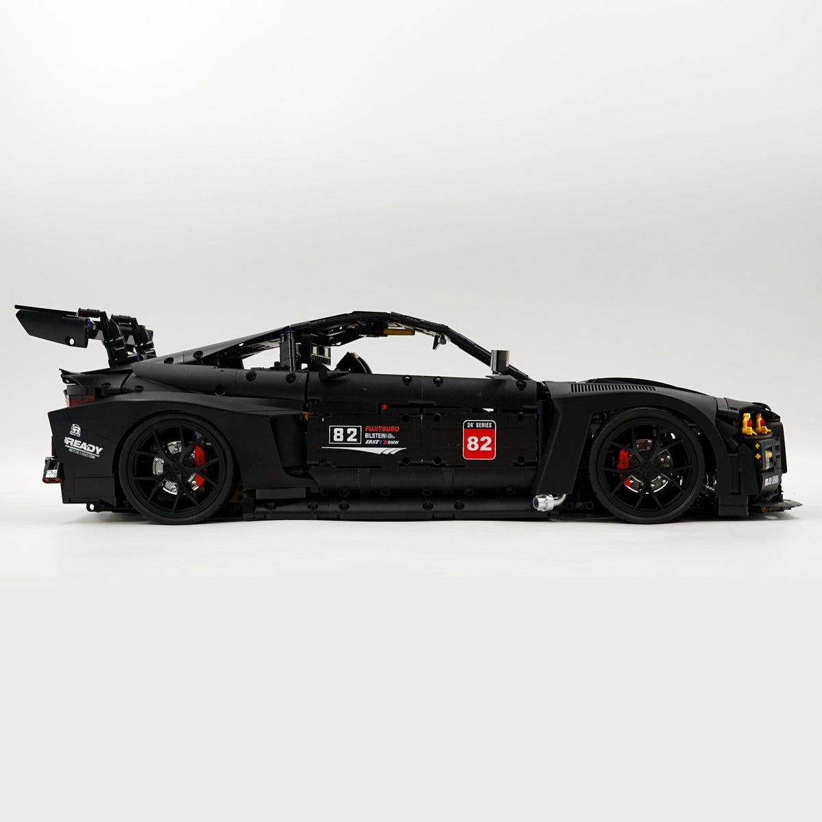 Trilumity Building Block Set: 1: 8 BMW M4 GT3 Building Set, Custom Barrel Matte Black Paint, The Ultimate Collectible (4556Piece)