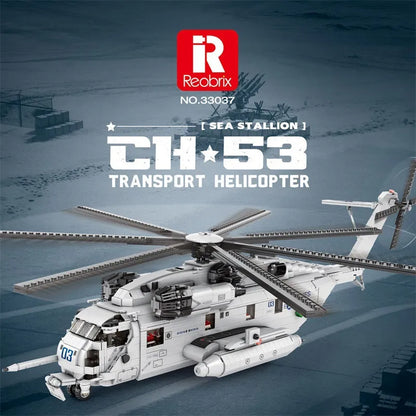 Reobrix Building Block Set: CH-53 Transport Helicopter, Model RE33037
