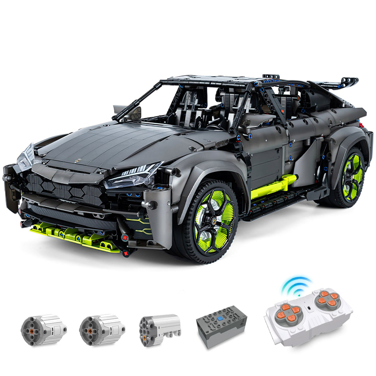 Trilumity Lamborghini URUS SUV, Collector's Edition Building Block Set, 1:8 Scale, Remote Control, 3,251-Piece
