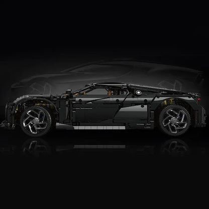 Mould King MOC Building Block Set: Motorized Bugatti La Voiture Noire Racing Car, Model 13163
