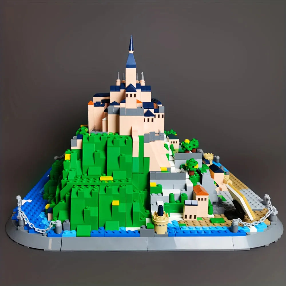 Wange MOC Building Block Set: Famous Saint Michel Mount, Model 6233