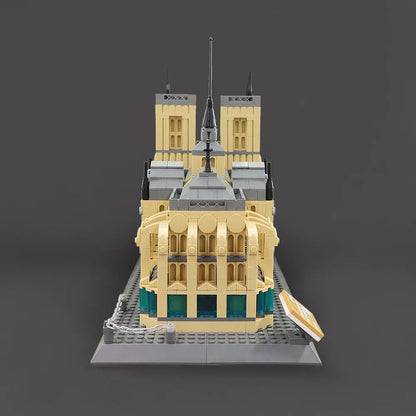Wange MOC Building Block Set: Paris Notre Dame Cathedral, Model 5210