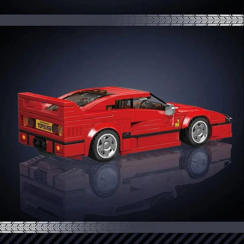 Mould King Building Block Set: Mini Ferrari F40 Speed Champions Racers, Model K27038