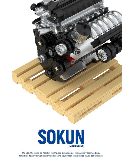 Trilumity Building Block Set: BMW M3 S50 Engine | Home Decor (292-Piece)