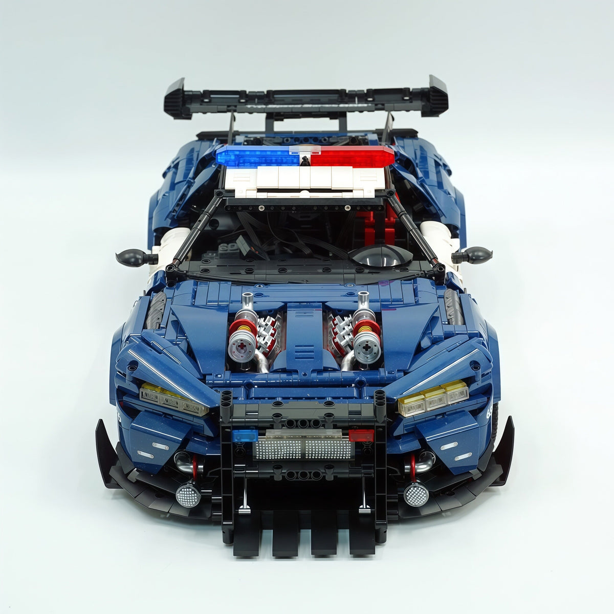 Trilumity Building Block Set: 1:8 American Mustang Police Car | The Ultimate RC Collector’s Item (3975-Piece)