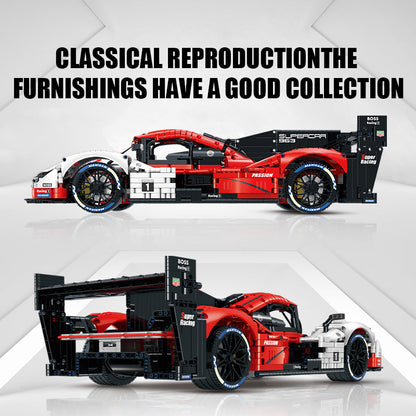 Trilumity Building Block Set: 1: 8 Porsche 963 Racing Car, Iconic Design and Authentic Details (3460-Piece)