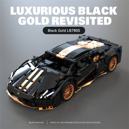 Trilumity Building Block Set: 1:14 Lamborghini P1 Sports Car Building Sets, Collectable Model for Boys Men Teens (1309-Piece)
