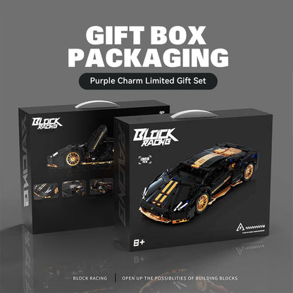 Trilumity Building Block Set: 1:14 Lamborghini P1 Sports Car Building Sets, Collectable Model for Boys Men Teens (1309-Piece)
