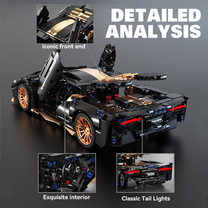 Trilumity Building Block Set: 1:14 Lamborghini P1 Sports Car Building Sets, Collectable Model for Boys Men Teens (1309-Piece)