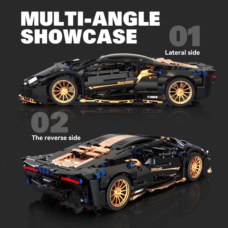 Trilumity Building Block Set: 1:14 Lamborghini P1 Sports Car Building Sets, Collectable Model for Boys Men Teens (1309-Piece)