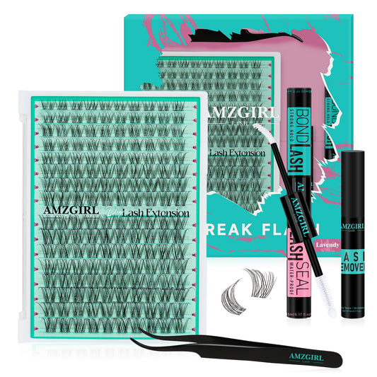 Trilumity Lash Clusters Wispy Faux Mink Fiber - Clear False Lashes