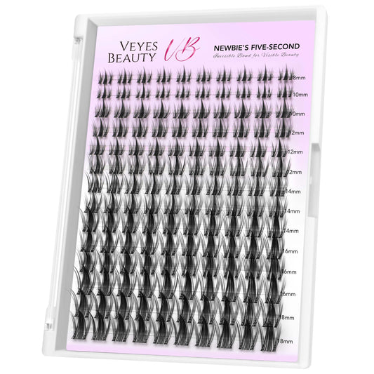Trilumity Manga Lash Clusters Wispy Faux Mink Fiber - Black False Lashes