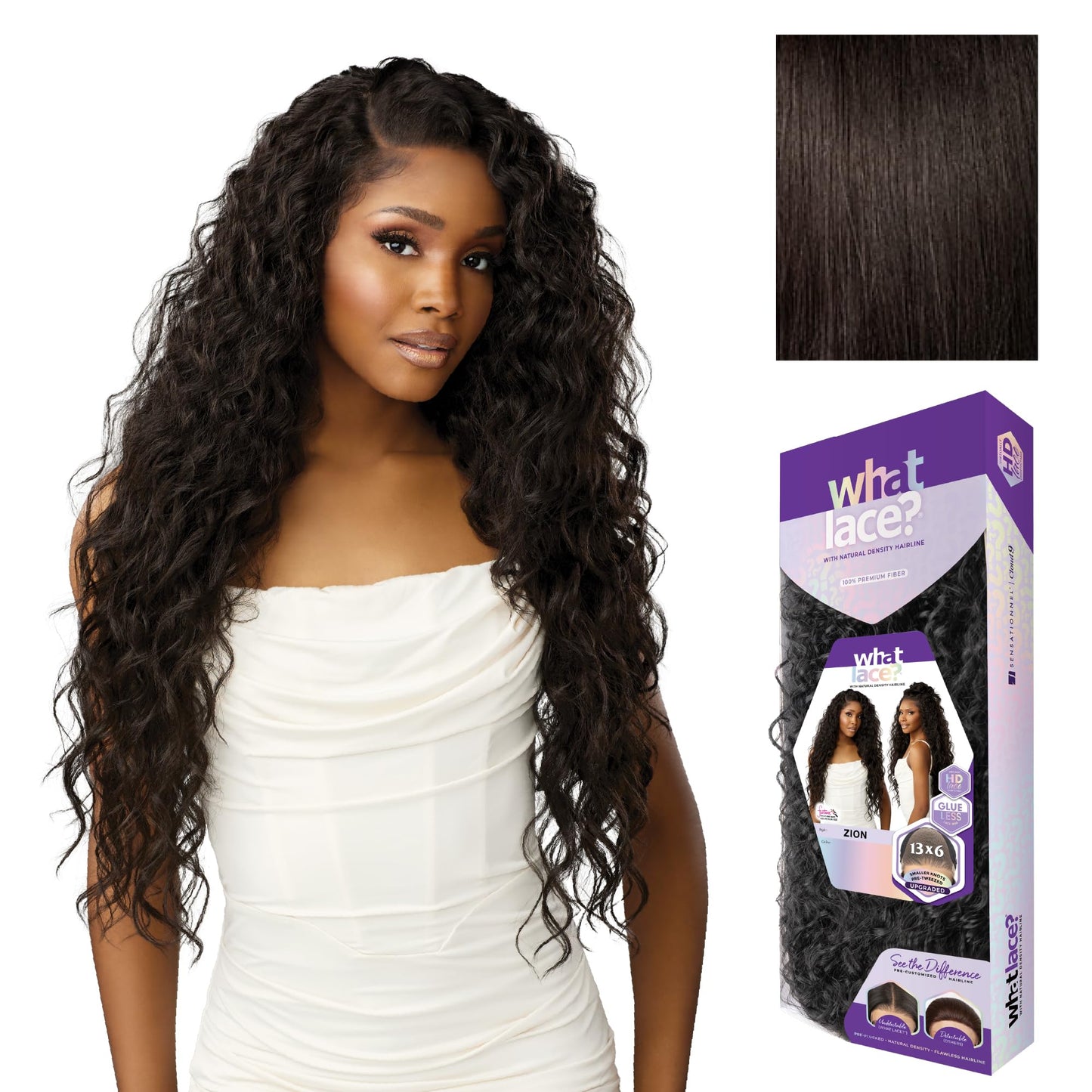 Trilumity HD Lace 13X6 Deep Wave 100% Human Hair - Natural Black Hair Replacement Wig