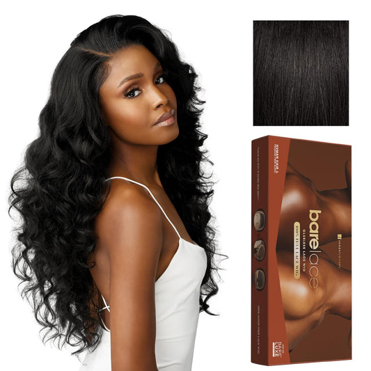 Trilumity Full-Lace Straight Human Hair - Natural Black Hair Replacement Wig