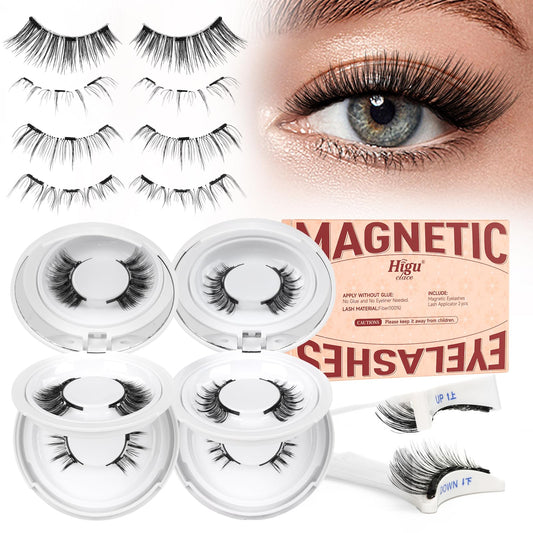 Trilumity Magnetic Soft Wispy Faux Mink Fiber - Black False Lashes
