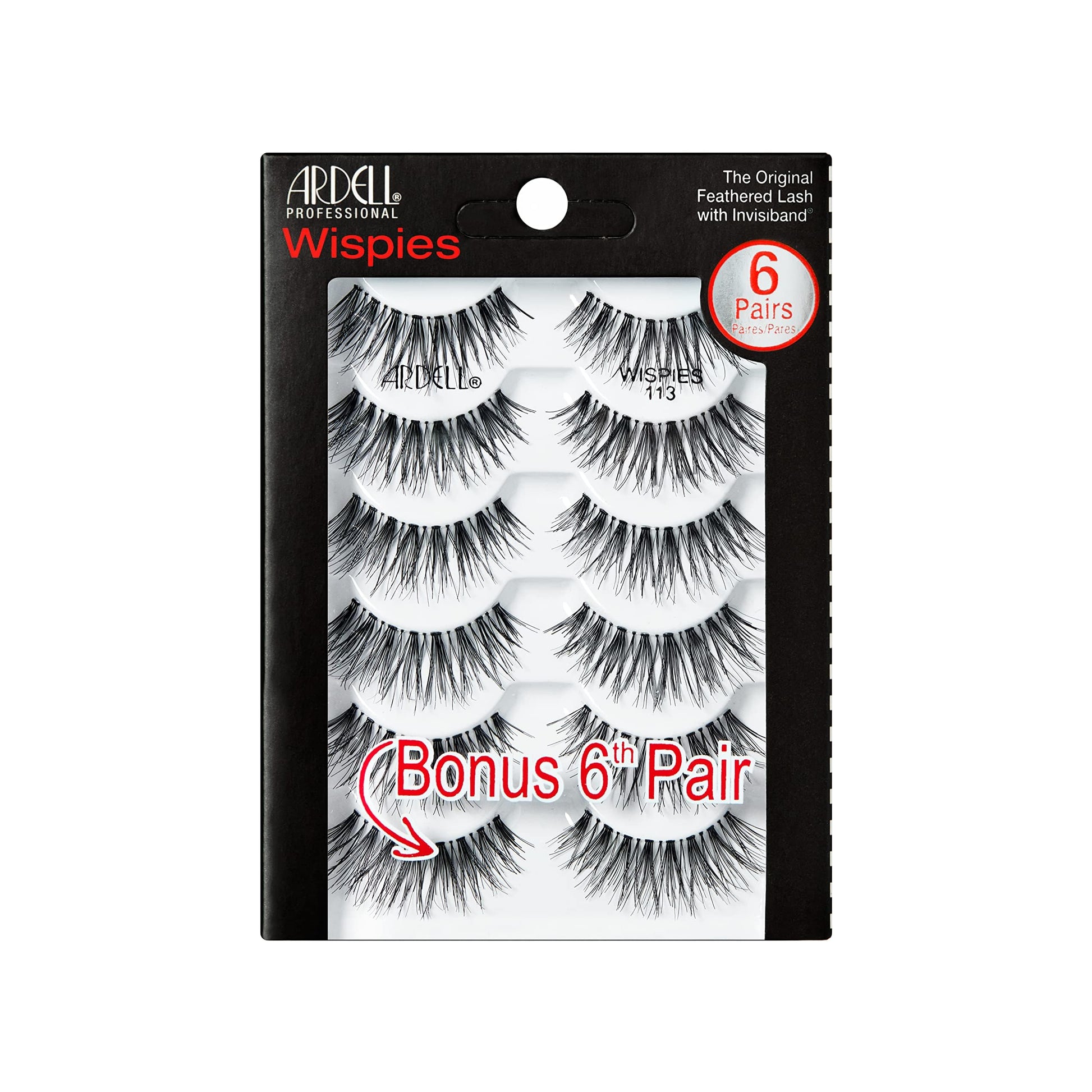 Trilumity 113 Strip Lightweight Wispy Faux Mink Fiber - Black False Lashes