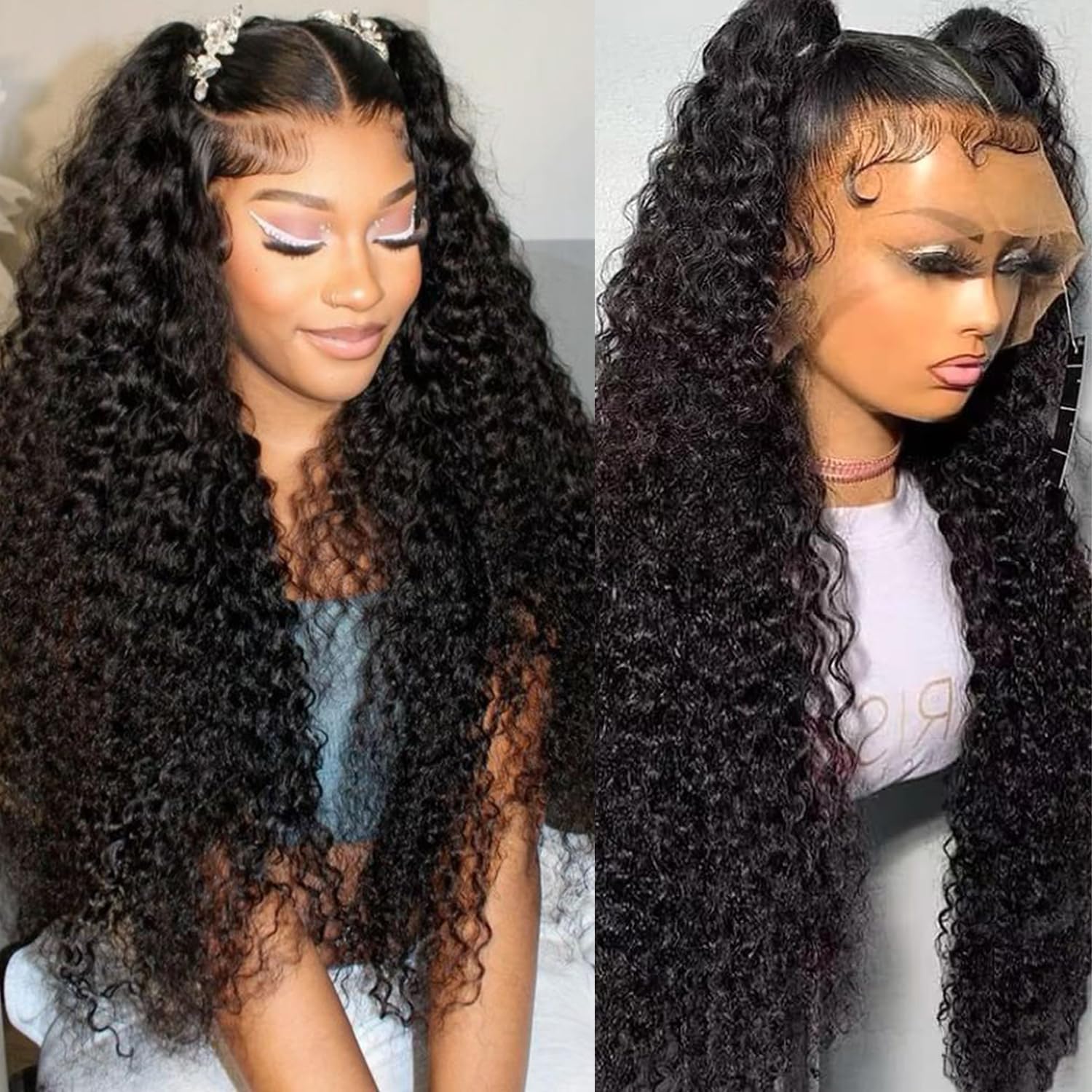 Trilumity Water 13X6 Front Pre Body Wave Human Hair - Natural Black Hair Replacement Wig