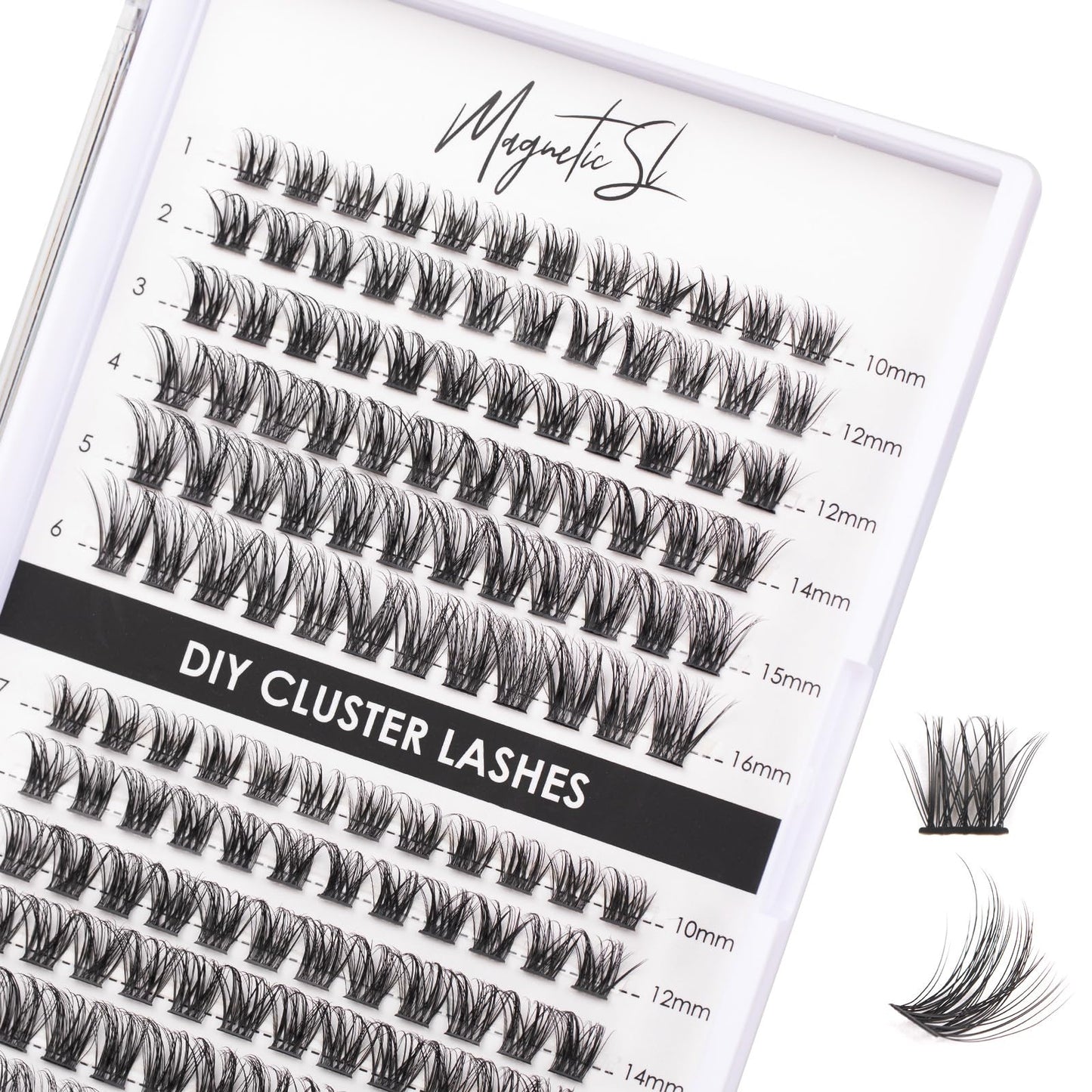 Trilumity Lash Clusters Individual Clusters Cluster Faux Mink Fiber - Clear False Lashes